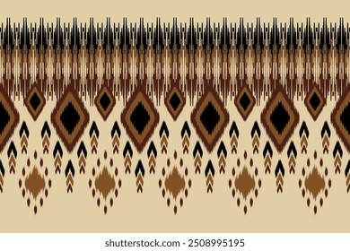 Ethnic Seamless Pattern Ikat geometric Indian style.Tribal ethnic texture. seamless striped pattern in Aztec style.Indian, Gypsy, and African rug. Bohemian.