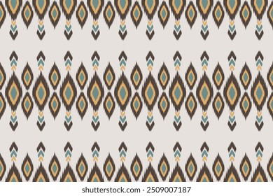 Ethnic Seamless Pattern Ikat geometric Indian style.Tribal ethnic texture. seamless striped pattern in Aztec style.Indian, Gypsy, and African rug. Bohemian.