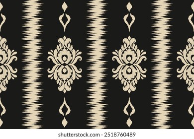 Ethnic Seamless Pattern Ikat geometric Indian style.Tribal ethnic texture. seamless striped pattern in Aztec style.Indian, Gypsy, and African rug. Bohemian.