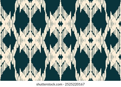 Ethnic Seamless Pattern Ikat geometric Indian style.Tribal ethnic texture. seamless striped pattern in Aztec style.Indian, Gypsy, and African rug. Bohemian.