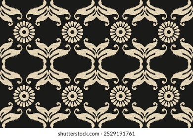 Ethnic Seamless Pattern Ikat geometric Indian style.Tribal ethnic texture. seamless striped pattern in Aztec style.Indian, Gypsy, and African rug. Bohemian.Vintage background abstract 