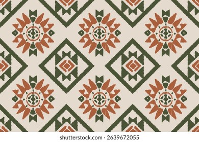 Ethnic Seamless Pattern Ikat geometric Indian style.Tribal ethnic texture. seamless striped pattern in Aztec style.Indian, Gypsy, and African rug. Bohemian.	