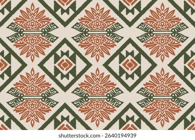 Ethnic Seamless Pattern Ikat geometric Indian style.Tribal ethnic texture. seamless striped pattern in Aztec style.Indian, Gypsy, and African rug. Bohemian.	