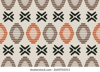 Ethnic Seamless Pattern Ikat geometric Indian style.Tribal ethnic texture. seamless striped pattern.Aztec style.Indian, Gypsy, and African rug. Bohemian.