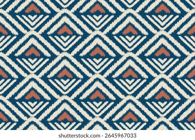Ethnic Seamless Pattern Ikat geometric Indian style.Tribal ethnic texture. seamless striped pattern.Aztec style.Indian, Gypsy, Bohemian and African rug.