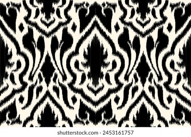 Ethnic seamless pattern Ikat Indian style. ethnic pattern traditional. Use for textiles, clothes, apparel, wrapping, backgrounds, and wallpaper.