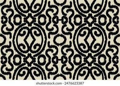 
Ethnische nahtlose Muster Ikat Indischer Stil. Abstrakt Ethnische nahtlose Muster Verwenden Sie für Textilien, Kleidung, Bekleidung, Verpackung, Hintergründe und Bildschirmhintergrund. 
