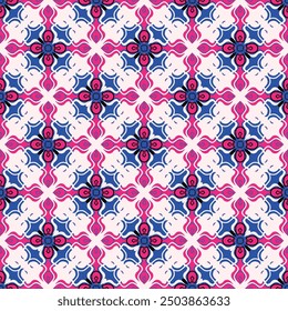 Ethnic seamless pattern Ikat Indian style. Abstract geometric pattern design. ethnic pattern traditional. Use for textiles, clothes, apparel, wrapping, wallpaper.