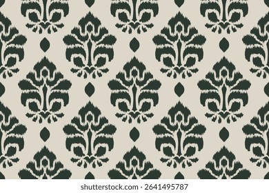 Ethnic seamless pattern Ikat Lai Thai style. ethnic pattern traditional. Use for textiles, clothes, apparel, wrapping, backgrounds, and wallpaper.