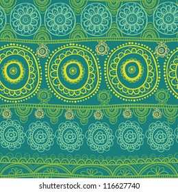 ethnic seamless pattern. Indian ornament, kaleidoscopic flora pattern, mandala. range, circle, round, disk. nice abstract seamless pattern