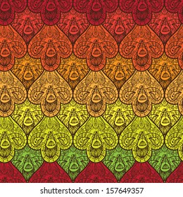 Ethnic seamless pattern. Indian ornament