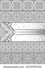 Ethnic, seamless pattern, Indian pattern, vintage geometric, floral, seamless pattern, geometric, tribal, print, textile, fabric, Ethnic Indian Motifs texture  vector
