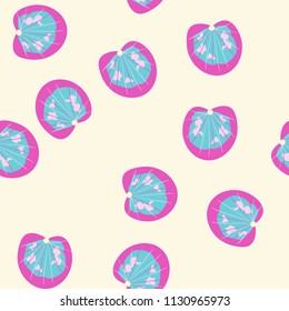 Ethnic seamless pattern with leaves in the form of hearts.