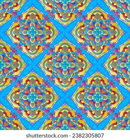 Ethnic seamless pattern  with mandala 