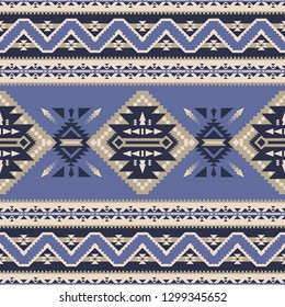 Ethnic seamless pattern. Native Southwest American, Indian, Aztec textiles. Navajo print.