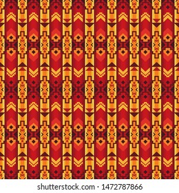 Ethnic seamless pattern. Native Southwest American, Aztec textiles. Navajo print.