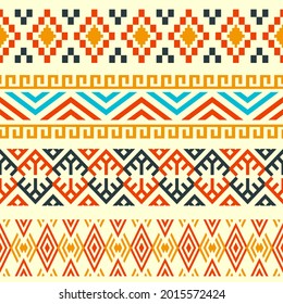 Ethnic Seamless Pattern In Native Style, Folk Design, Tribal Pattern, Ethnic Decorative