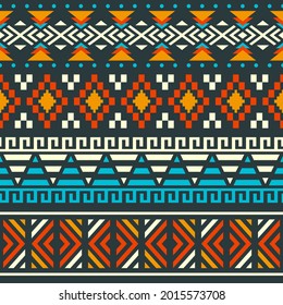 Ethnic Seamless Pattern In Native Style, Folk Design, Tribal Pattern, Ethnic Decorative