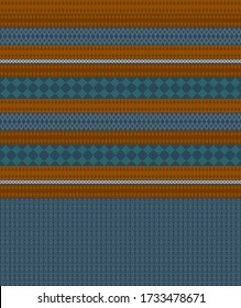patrón étnico sin costuras sobre fondo azul perfecto para el diseño de tela 