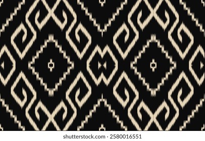 Ethnic seamless pattern repeating tribal fabric boho fashion colorful geometric ornaments can be used for background, textile, coloring book, cover, curtain, clothing.