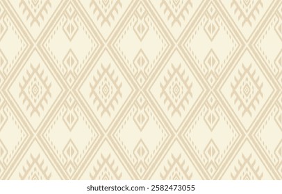 Ethnic seamless pattern repeating tribal fabric boho fashion colorful geometric ornaments can be used for background, textile, coloring book, cover, curtain, clothing.