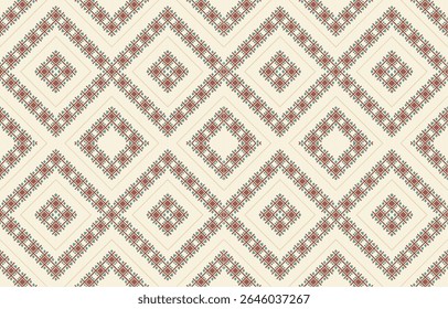 Ethnic seamless pattern repeating tribal fabric boho fashion colorful geometric ornaments can be used for background, textile, coloring book, cover, curtain, clothing.