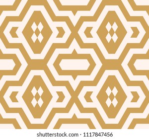 Ethnic seamless pattern with rhombuses. Tribal geometrical background. Vector illustration.