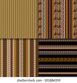 Ethnic seamless pattern set