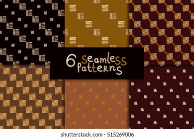Ethnic seamless pattern set