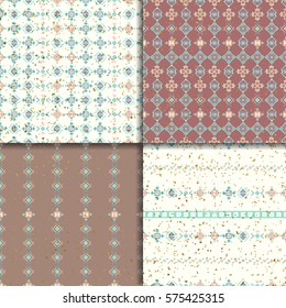 Ethnic seamless pattern set