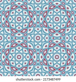 Ethnic seamless pattern. Simple repeat elements summer fashion. Spots contemporary mosaic. Tribal decoration pattern. Geo digital cloth fabric ornament. Exotic napkin tissue.