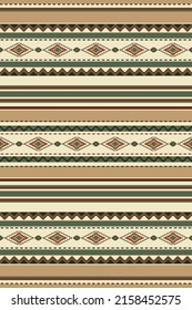 Ethnic Seamless Pattern. Southwestern Design. Mexican Woven Rug. Background For Cinco De Mayo Party Decor. Serape.