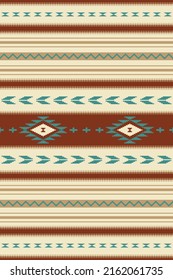 Ethnic Seamless Pattern With Southwestern Design. Mexican Woven Rug, Blanket. Serape Design. Background For Cinco De Mayo Party Decor.