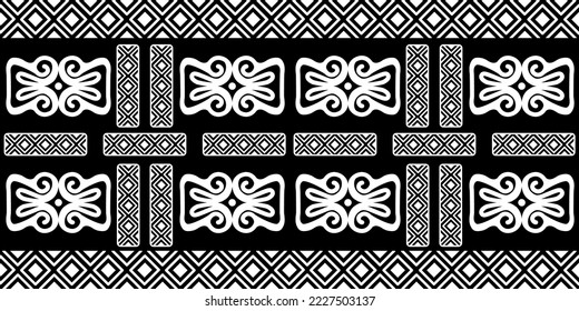 Ethnische nahtlose Muster. Stilvolles Navajo-Design. Moderne abstrakte Tapete. Vektorgrafik