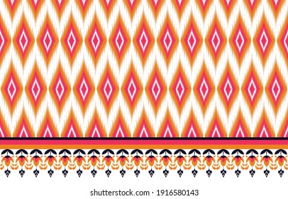 ethnic seamless pattern traditional background Design for background,carpet,wallpaper,clothing,wrapping,batik,fabric,Vector concept embroidery style.