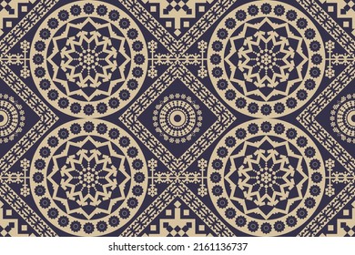 ethnic seamless pattern traditional background design for carpet, wallpaper, garment, wrap, batik, cloth, embroidery pattern.