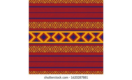 Ethnic seamless pattern traditional. Design for pillow, clothing, background, carpet, wallpaper, wrapping, or fabric. Vector illustration EPS 10