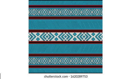 Ethnic seamless pattern traditional. Design for pillow, clothing, background, carpet, wallpaper, wrapping, or fabric. Vector illustration EPS 10