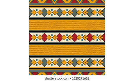 Ethnic seamless pattern traditional. Design for pillow, clothing, background, carpet, wallpaper, wrapping, or fabric. Vector illustration EPS 10