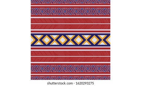 Ethnic seamless pattern traditional. Design for pillow, clothing, background, carpet, wallpaper, wrapping, or fabric. Vector illustration EPS 10