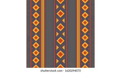 Ethnic seamless pattern traditional. Design for pillow, clothing, background, carpet, wallpaper, wrapping, or fabric. Vector illustration EPS 10