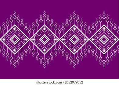 Ethnic seamless pattern traditional Design for clothing,background,carpet,wallpaper,wrapping,Batik,fabric,Vector illustration.embroidery style.