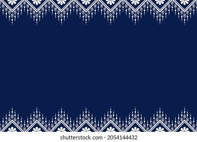 Ethnische nahtlose Muster traditionellen Design für Kleidung, Hintergrund, Teppich, Tapete, Umhüllung, Batik, Gewebe, Vektorgrafik.Stickereistil.