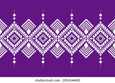 Ethnic seamless pattern traditional Design for clothing,background,carpet,wallpaper,wrapping,Batik,fabric,Vector illustration.embroidery style.