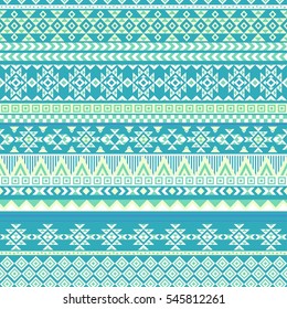 Ethnic seamless pattern with triangle and abstract geometric ornament. Tribal background texture. Native american navajo aztec pattern. Vector illustration hipster background.
