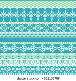 Ethnic seamless pattern with triangle and abstract geometric ornament. Tribal background texture. Native american navajo aztec pattern. Vector illustration hipster background.