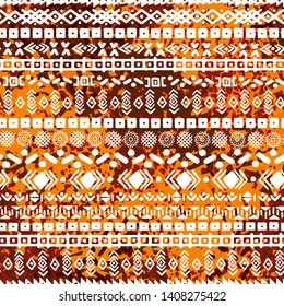 Ethnic seamless pattern. Tribal art print. Folk repeating pattern. Background, ethno texture. Fabric design, wallpaper
