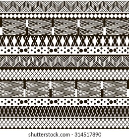Ethnic seamless pattern. Tribal art print. Colorful repeating background. Cloth design, wallpaper, wrapping