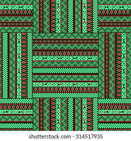 Ethnic  seamless pattern. Tribal art print. Colorful repeating background. Cloth design, wallpaper, wrapping