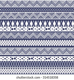 Ethnic seamless pattern. Tribal art print, repeatable background. Fabric design, wallpaper, wrapping